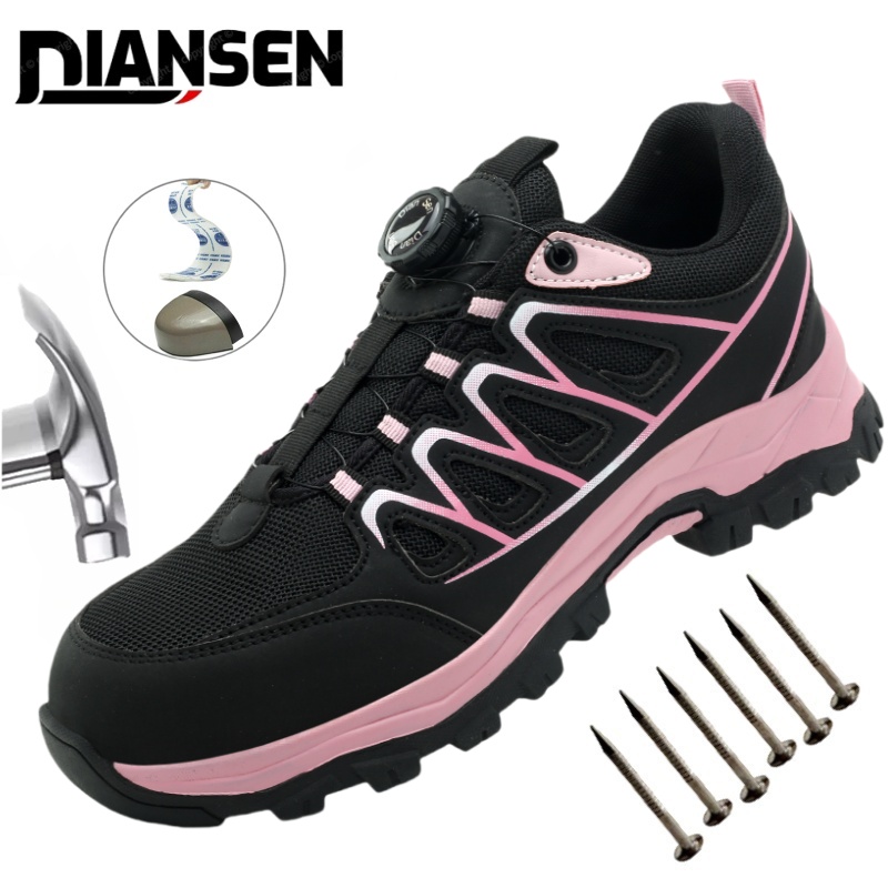 Men'S Shoes With Toes - Ladies' Anti-Slip Safety Shoes, Steel-Toe Puncture-Resistant
