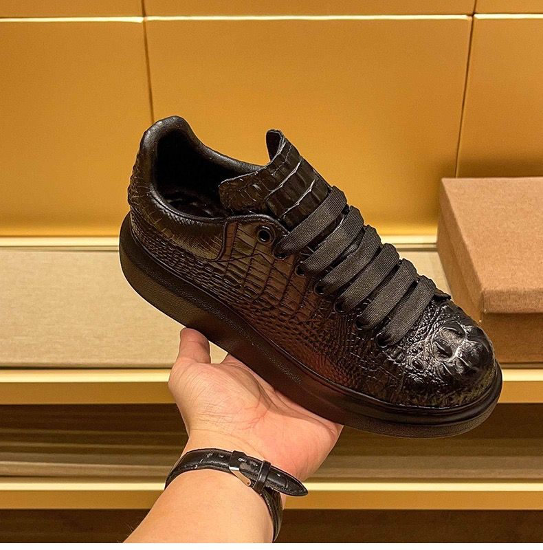 Men'S Shoes Hugo Boss - 2025 summer crocodile print black men's