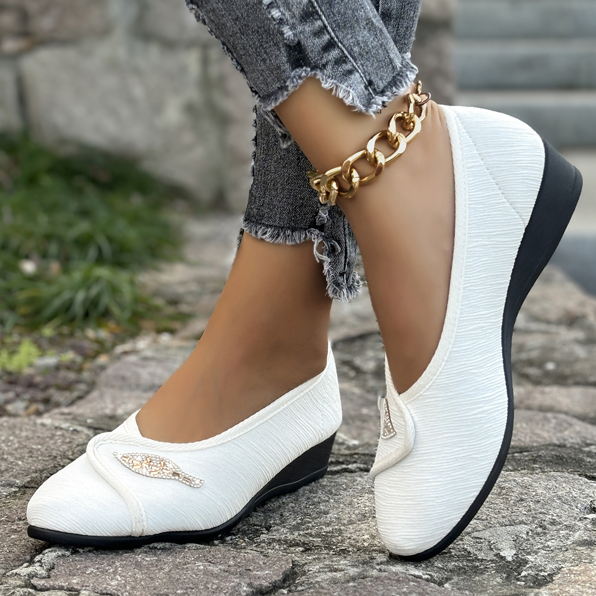 Women's Elegant Rhinestone Fla - Men'S Shoes With Toes recensie en prijs