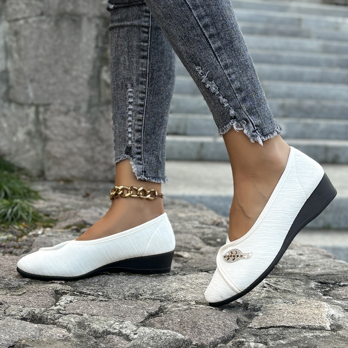 Women's Elegant Rhinestone Fla - Men'S Shoes With Toes recensie en prijs