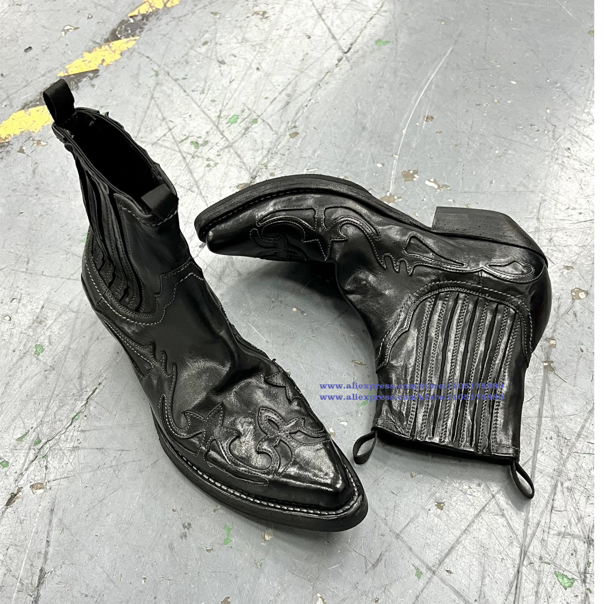 Embroidered Chelsea Boots Blac - Men Shoes Classic recensie en prijs