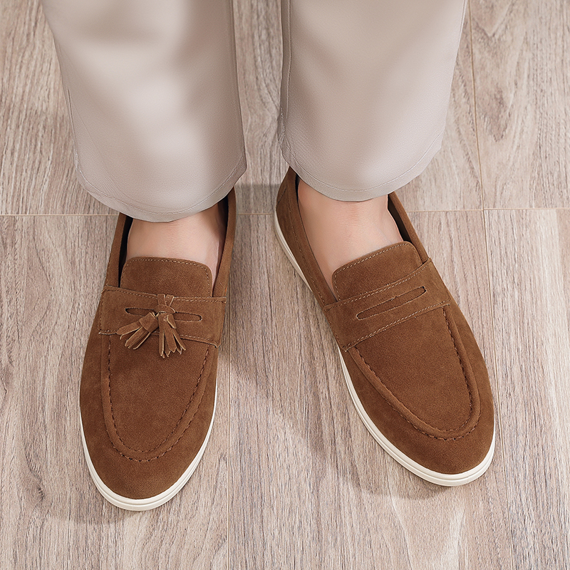 Suede Leather Loafers Luxury M - Men Shoes Loro Piana recensie en prijs