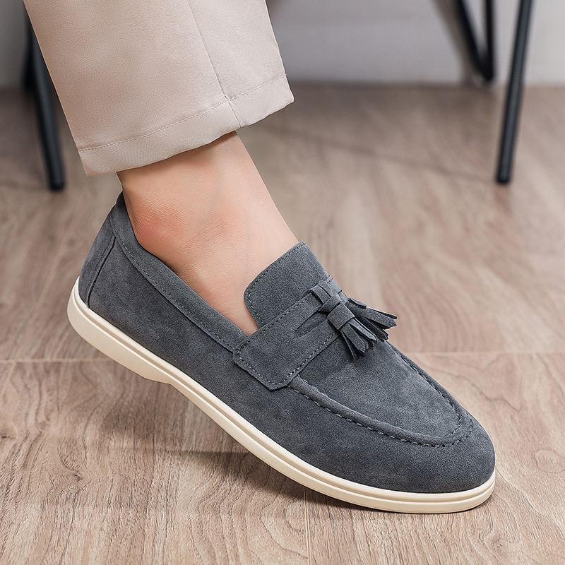 Suede Leather Loafers Luxury M - Men Shoes Loro Piana recensie en prijs