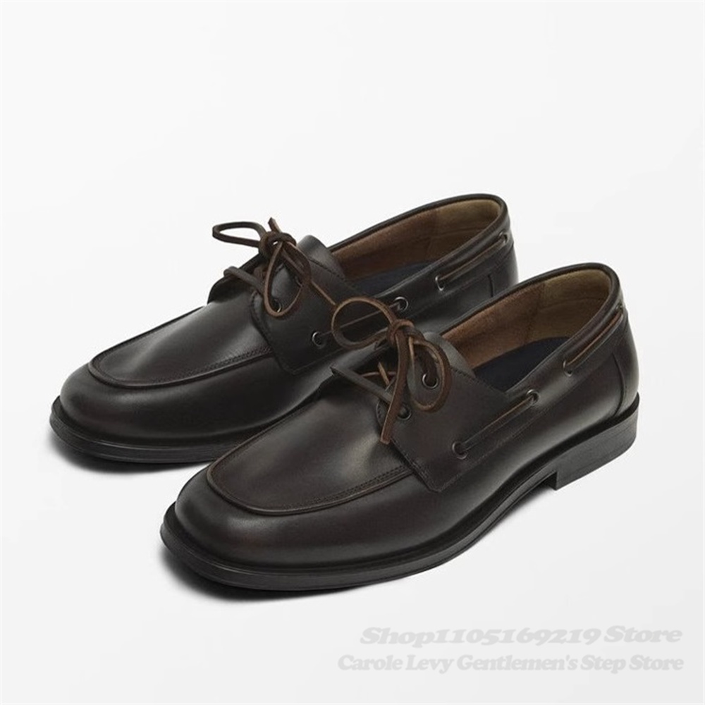 Brown Cowhide Loafers Autumn N - Men'S Shoes Hugo Boss recensie en prijs