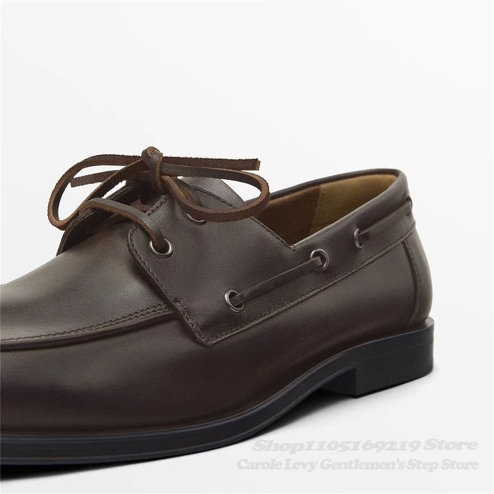 Brown Cowhide Loafers Autumn N - Men'S Shoes Hugo Boss recensie en prijs