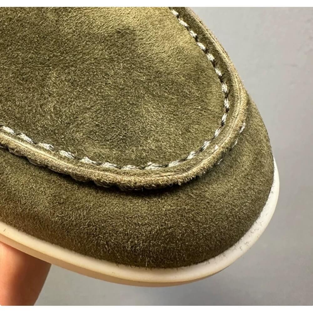Luxury Olive Suede Backless Lo - Men'S Shoes Smart recensie en prijs