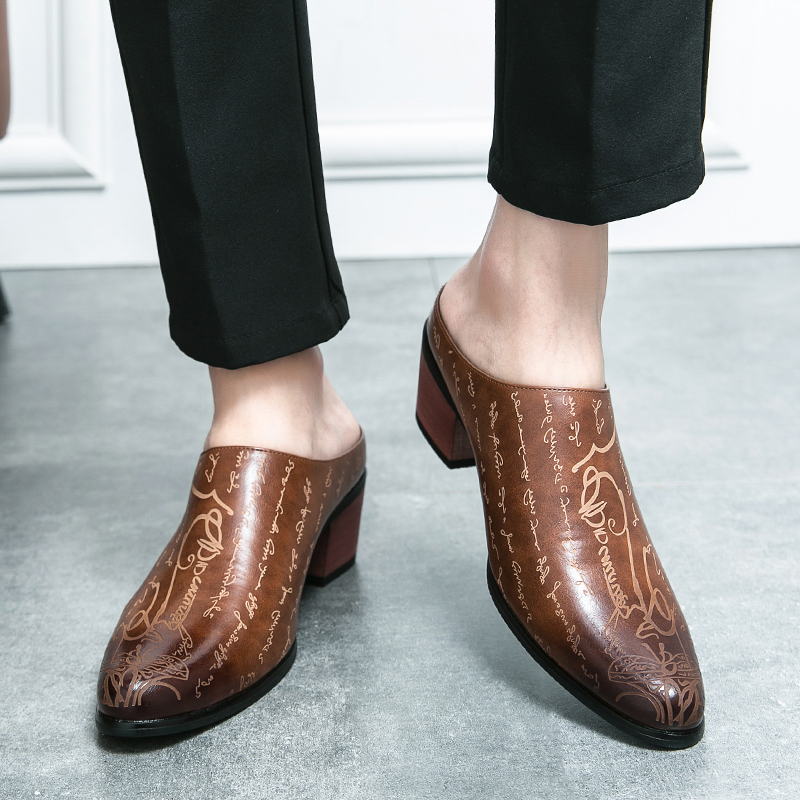 Men Brown Leather Mules Slippe - Men'S Shoes With Toes recensie en prijs