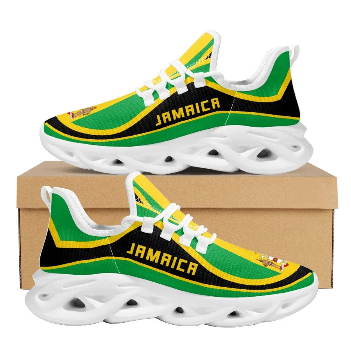 Jamaica Flag Pattern Lightweig - Men Shoes Name recensie en prijs