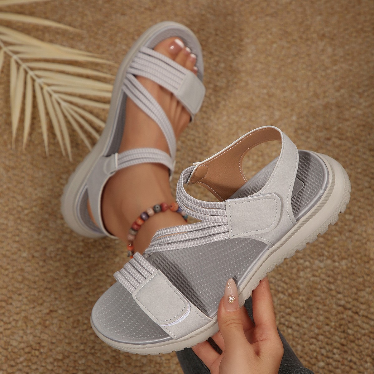 New 2026 Women's Summer Stitch - Velcro Strap Sandal recensie en prijs
