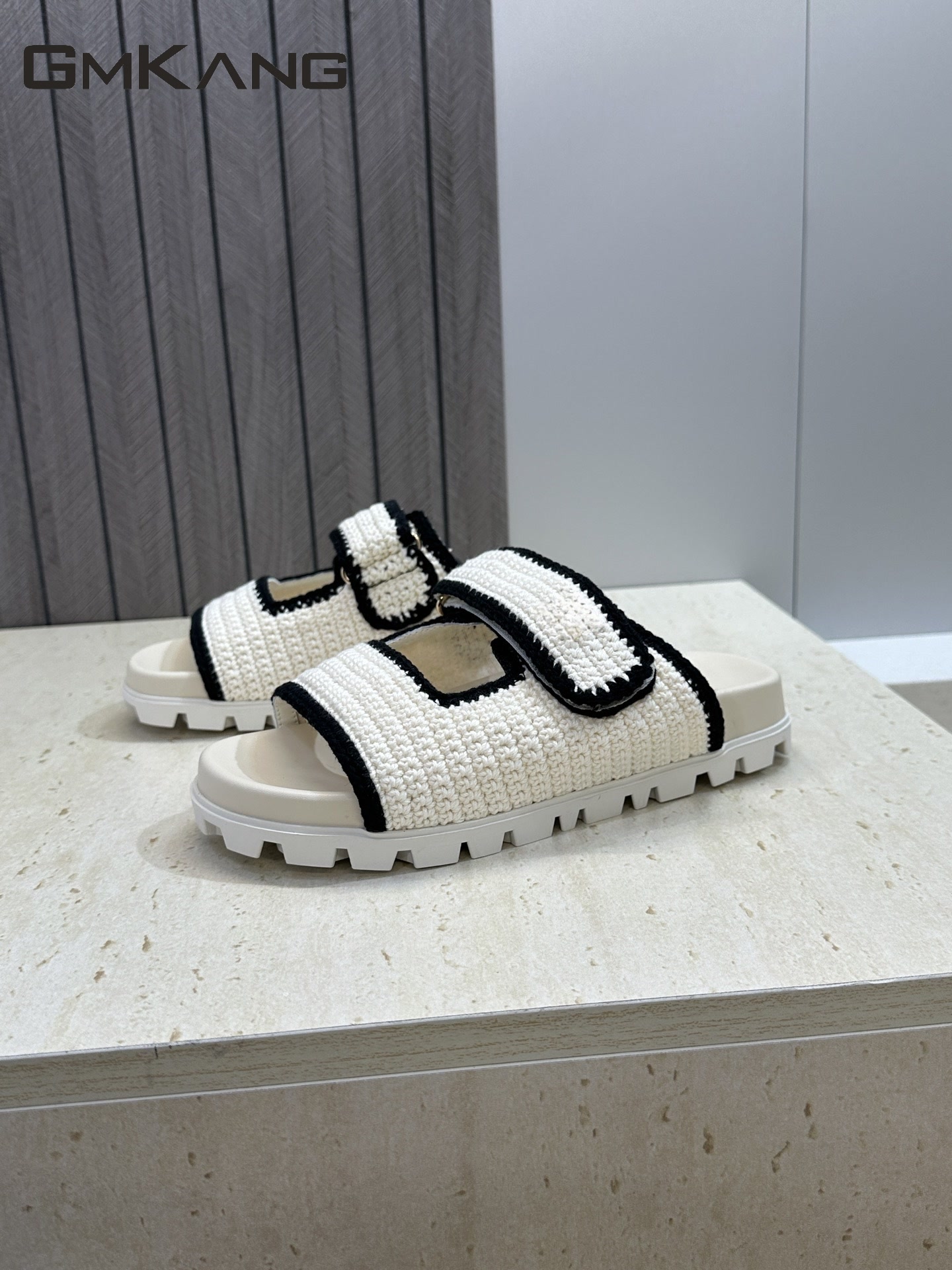 Women Knitted Slide Sandals Ve - Velcro Strap Sandal recensie en prijs