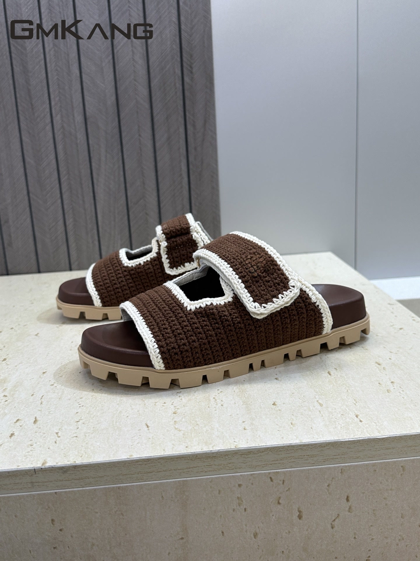 Women Knitted Slide Sandals Ve - Velcro Strap Sandal recensie en prijs